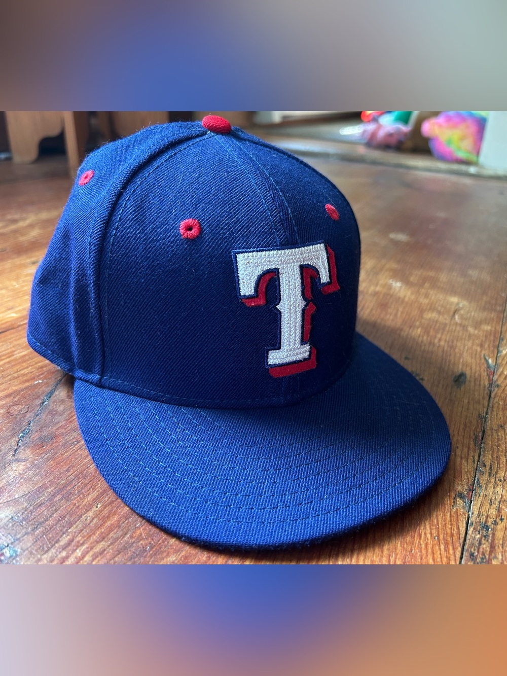 New Era Texas Rangers Navy and Red fitted Baseball Cap